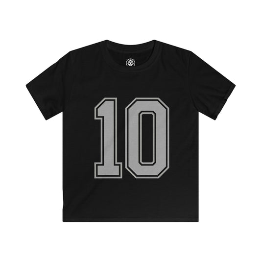 🇦🇷 Argentina Kids Softstyle Tee – Number 10 Edition