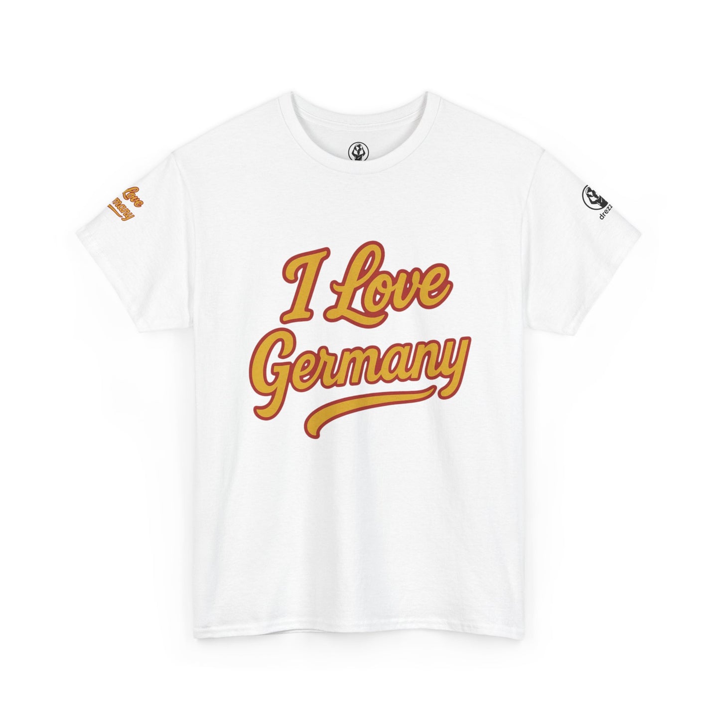 🇩🇪 Germany Men’s Heavy Cotton Tee – “I Love Germany” Edition
