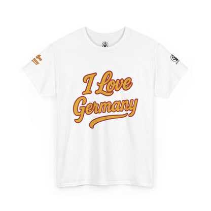 🇩🇪 Germany Men’s Heavy Cotton Tee – “I Love Germany” Edition