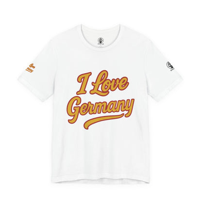 🇩🇪 Germany Women’s Jersey Short Sleeve Tee – “I Love Germany” Edition