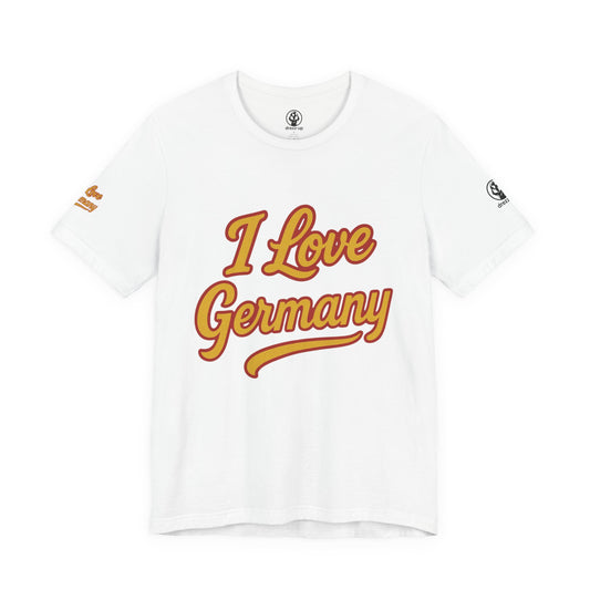 🇩🇪 Germany Women’s Jersey Short Sleeve Tee – “I Love Germany” Edition