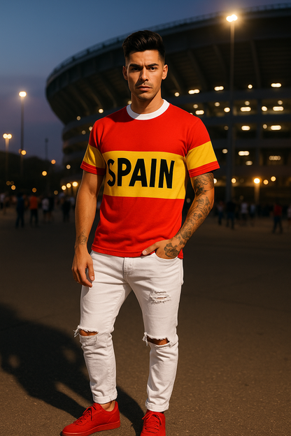 Spain Premium Edition – Unisex Cut & Sew Tee (AOP)