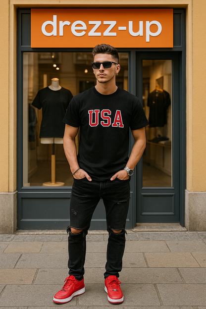 🇺🇸 USA Premium Fan Tee – Men’s Heavy Cotton Edition