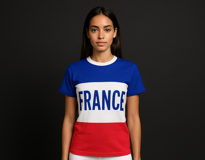 France Premium Edition – Unisex Cut & Sew Tee (AOP)