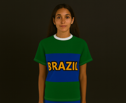 Brazil Premium Edition – Unisex Cut & Sew Tee (AOP)