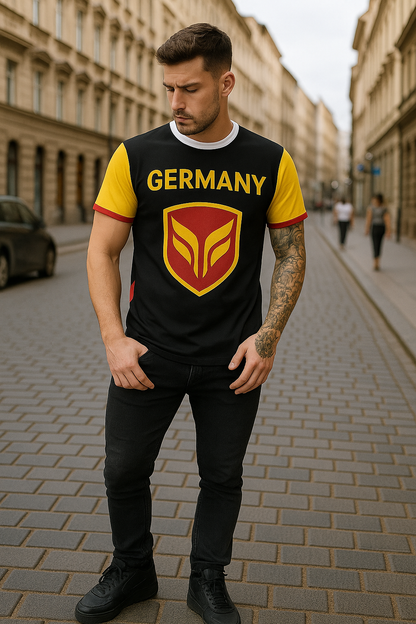 Germany Premium Edition – Unisex Cut & Sew Tee (AOP)