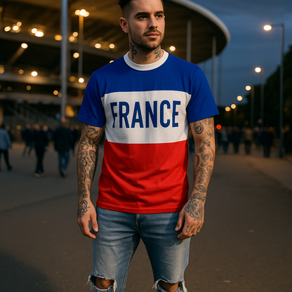 France Premium Edition – Unisex Cut & Sew Tee (AOP)
