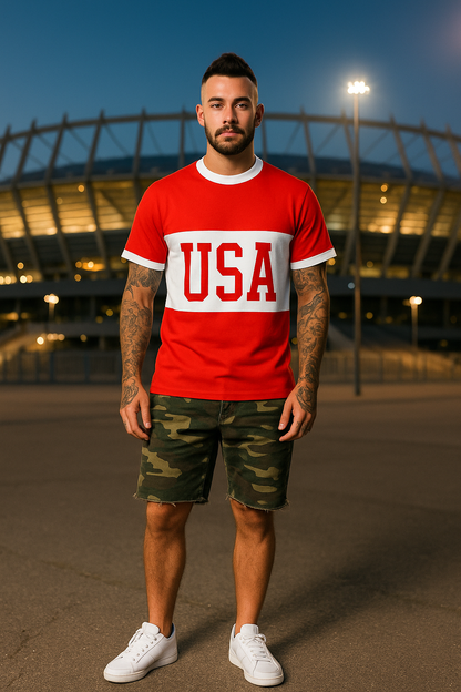 USA Premium Edition – Unisex Cut & Sew Tee (AOP)