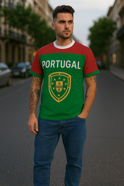 Portugal Premium Edition – Unisex Cut & Sew Tee (AOP)