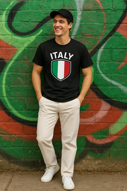 🇮🇹 Italy Premium Fan Tee – Men’s Heavy Cotton Edition