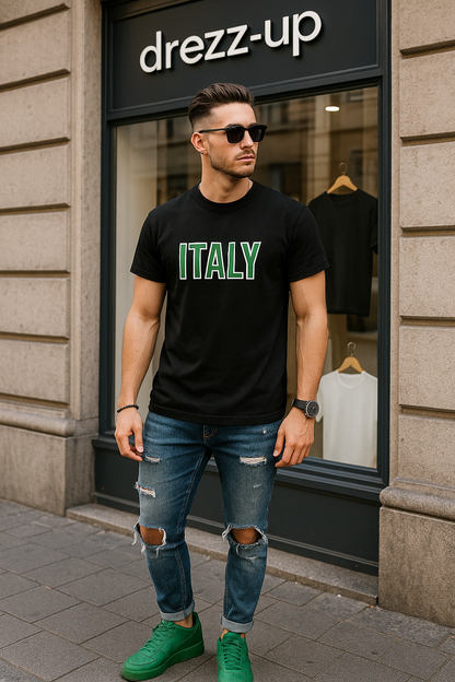 🇮🇹 Italy Premium Fan Tee – Men’s Heavy Cotton Edition