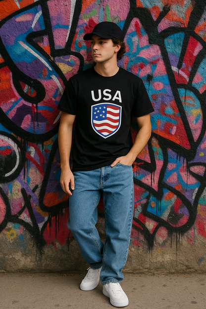 🇺🇸 USA Premium Fan Tee – Men’s Heavy Cotton Edition