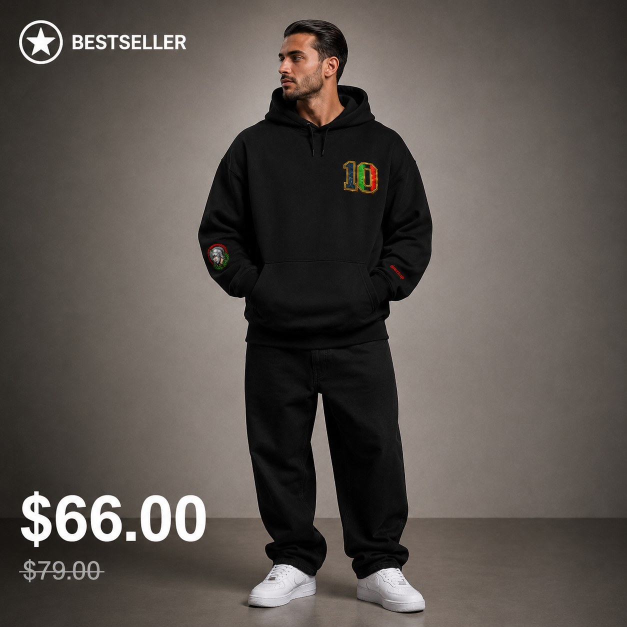 ITALY GLADIATOR HOODIE — NUMBER 10