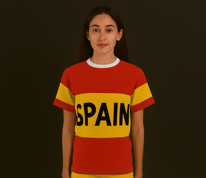 Spain Premium Edition – Unisex Cut & Sew Tee (AOP)