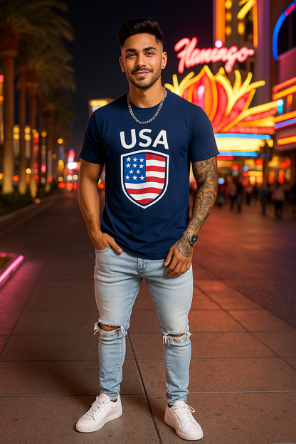 🇺🇸 USA Premium Fan Tee – Men’s Heavy Cotton Edition