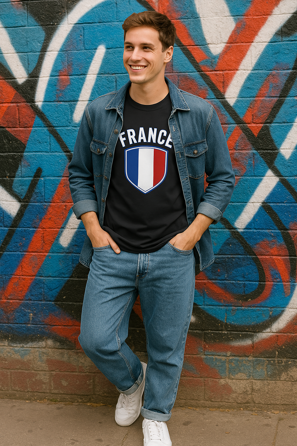 🇫🇷 France Premium Fan Tee – Men’s Heavy Cotton Edition