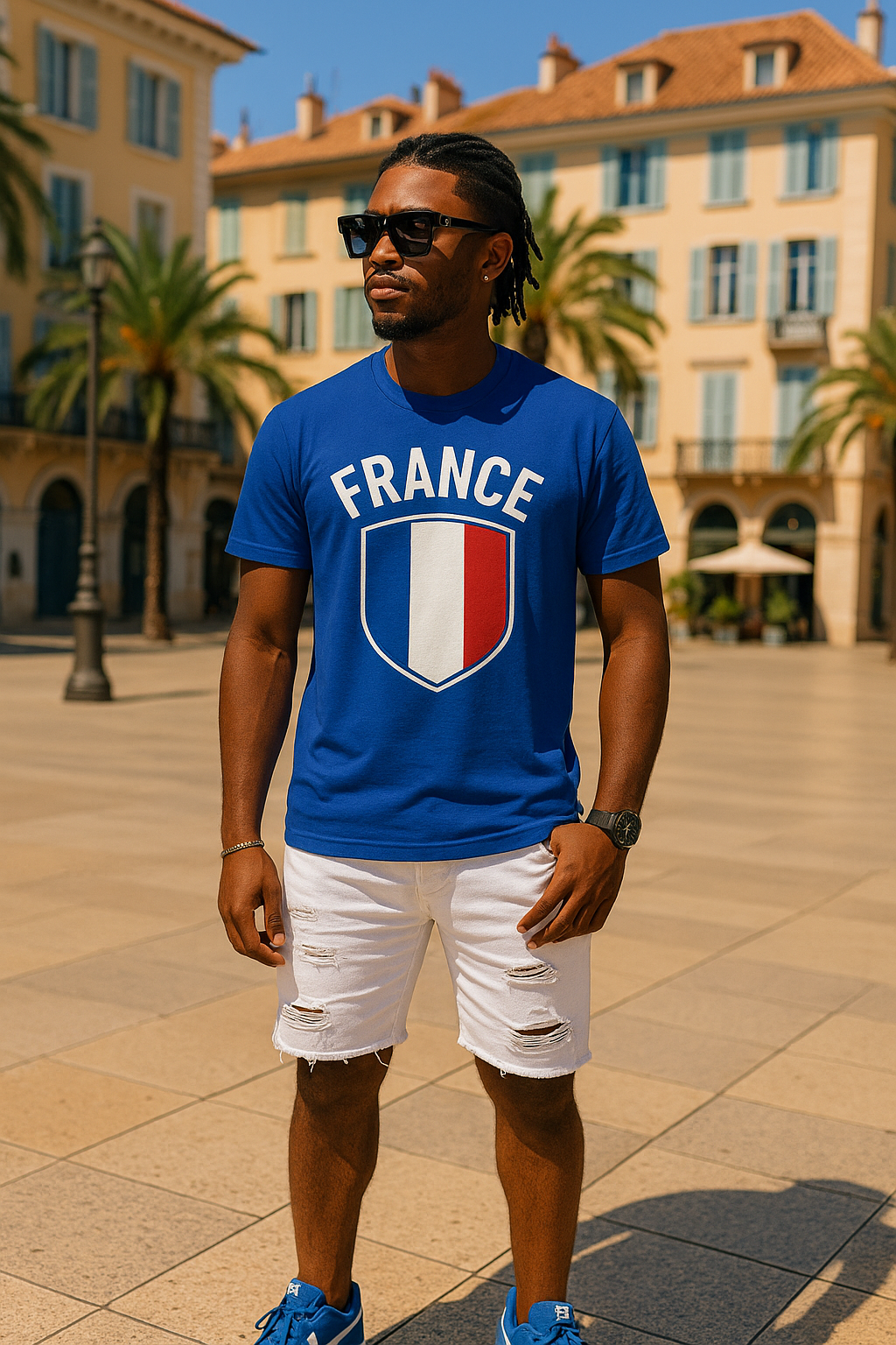 🇫🇷 France Premium Fan Tee – Men’s Heavy Cotton Edition