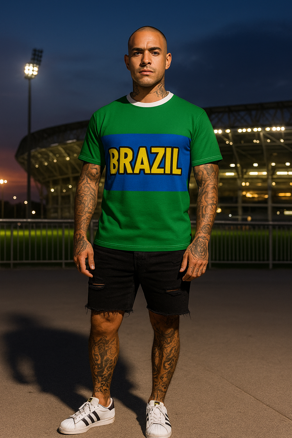 Brazil Premium Edition – Unisex Cut & Sew Tee (AOP)