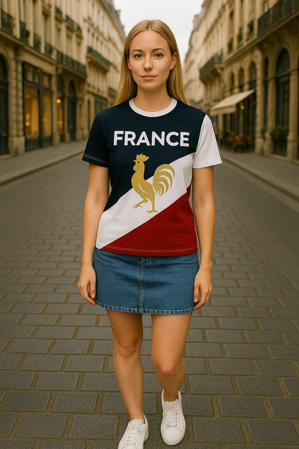France Premium Edition – Unisex Cut & Sew Tee (AOP)